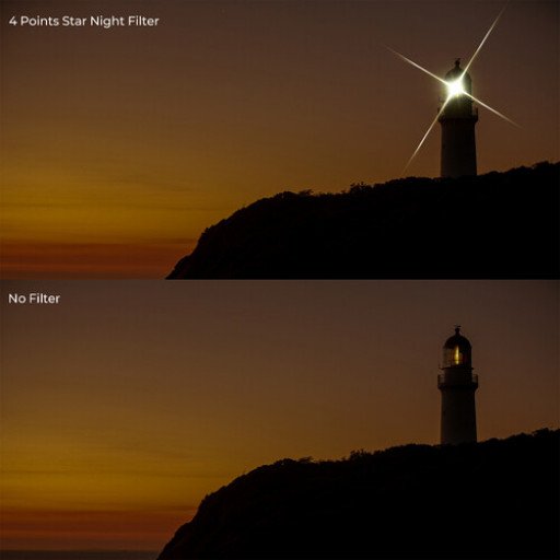 K&F Concept Nano-C Series 4 to 8-Point Variable Star Filter 62mm