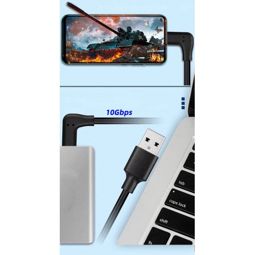 Eazedream 3M USB 3.0 to USB-C Live Stream Cable for PC Camera