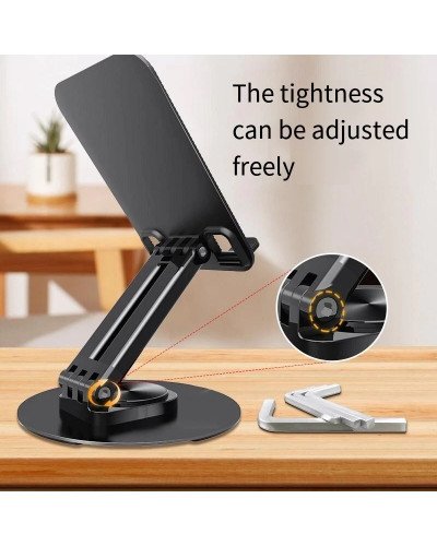Folding Metal Rotating Tabletop Metal Bracket Multifunctional Rotating Cell Phone Holder Folding Metal Rotating Tabletop Metal Bracket Multifunctional Rotating Cell Phone Holder