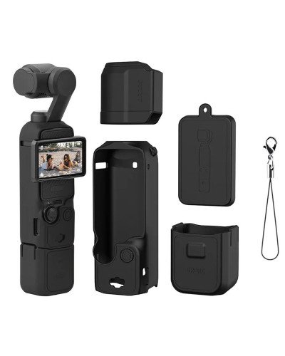 Silicone Protective Case Cover Sleeve For DJI OSMO Pocket 3 (Black)