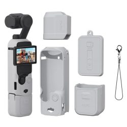 Silicone Protective Case Cover Sleeve For DJI OSMO Pocket 3 (Grey)