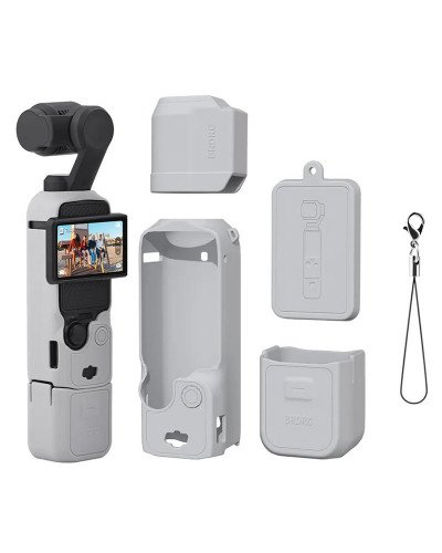 Silicone Protective Case Cover Sleeve For DJI OSMO Pocket 3 (Grey)