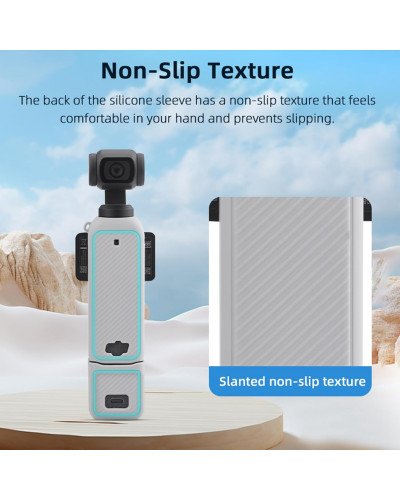 Silicone Protective Case Cover Sleeve For DJI OSMO Pocket 3 (Grey) Silicone Protective Case Cover Sleeve For DJI OSMO Pocket 3 (Grey)