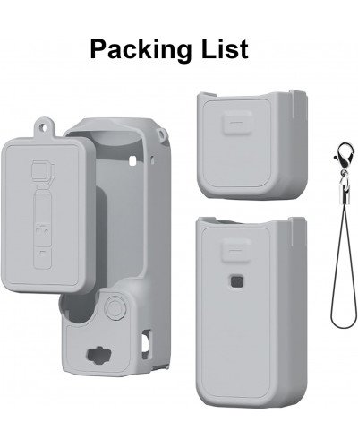 Silicone Protective Case Cover Sleeve For DJI OSMO Pocket 3 (Grey)