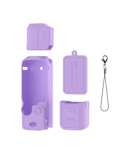 Silicone Protective Case Cover Sleeve For DJI OSMO Pocket 3 (Purple)