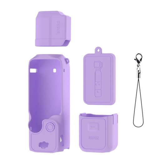 Silicone Protective Case Cover Sleeve For DJI OSMO Pocket 3 (Purple)