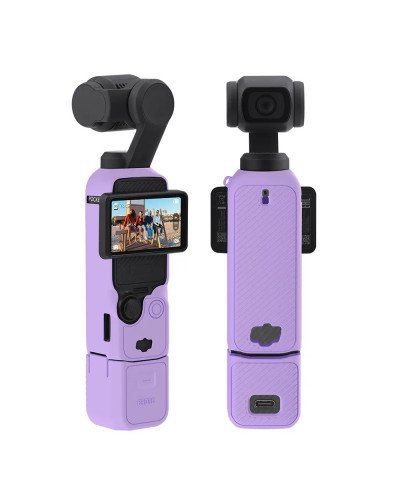 Silicone Protective Case Cover Sleeve For DJI OSMO Pocket 3 (Purple)