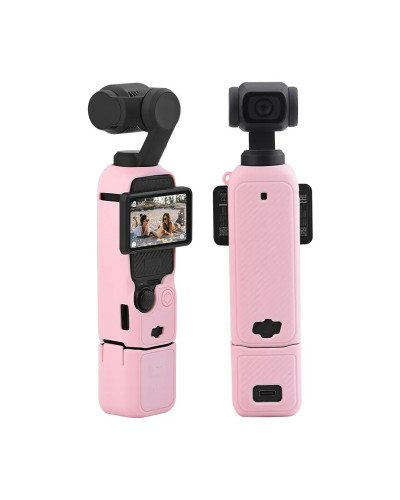 Silicone Protective Case Cover Sleeve For DJI OSMO Pocket 3 (Pink)