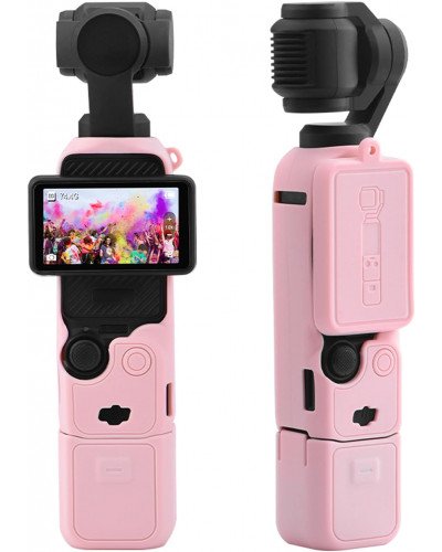 Silicone Protective Case Cover Sleeve For DJI OSMO Pocket 3 (Pink)