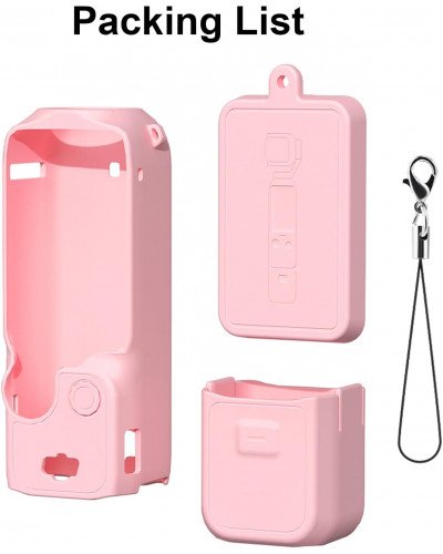 Silicone Protective Case Cover Sleeve For DJI OSMO Pocket 3 (Pink)