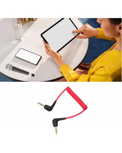 TRS-to-TRS 3.5mm Adapter Microphone Patch Cable TRS-to-TRS 3.5mm Adapter Microphone Patch Cable