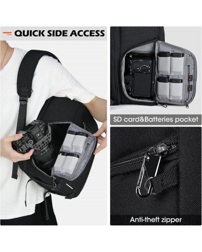 Camera Backpack Anti-Theft Waterproof Camera Bag Laptop Backpack