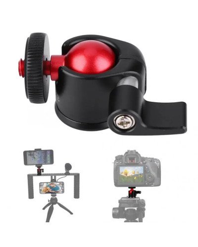 Mini Ball Head Mount Aluminum Alloy 360 Degree 1/4" Screw Mount
