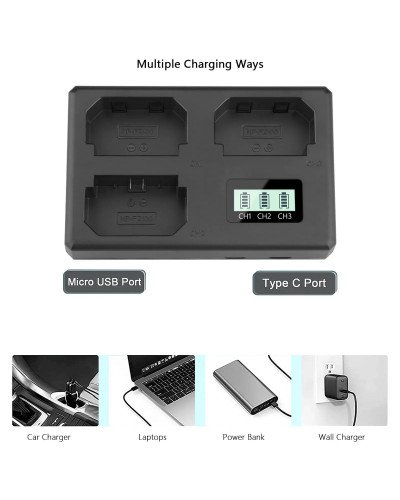 Triple Charger for Sony NP-FZ100 Battery Triple Charger for Sony NP-FZ100 Battery