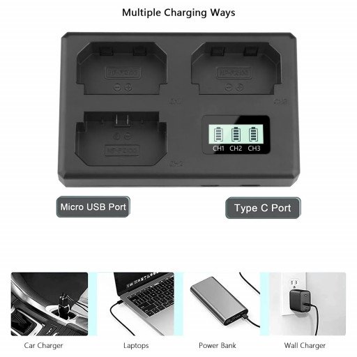 Triple Charger for Sony NP-FZ100 Battery