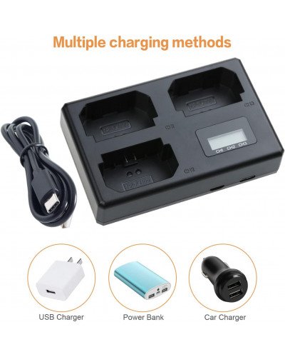 Triple Charger for Sony NP-FZ100 Battery Triple Charger for Sony NP-FZ100 Battery