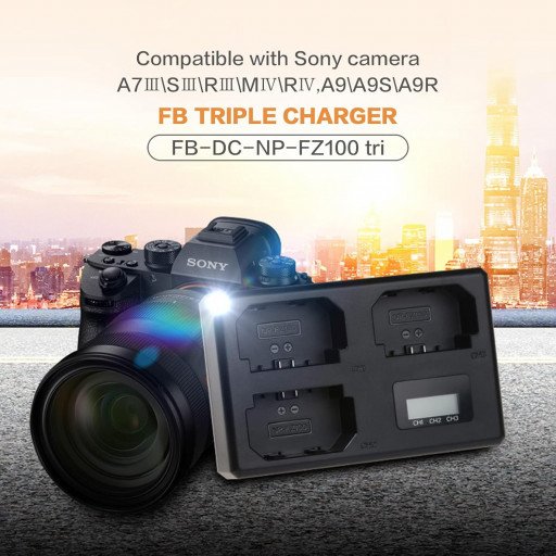 Triple Charger for Sony NP-FZ100 Battery