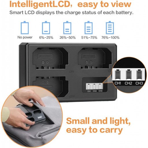 Triple Charger for Sony NP-FZ100 Battery