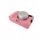 Leather Camera Half Case Compatible with Fujifilm X100VI Digital Camera Pink 