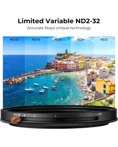 K&F Concept Nano-D Variable ND2-32 & CPL MC Filter 82mm