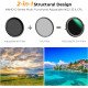 K&F Concept Nano-D Variable ND2-32 & CPL MC Filter 82mm