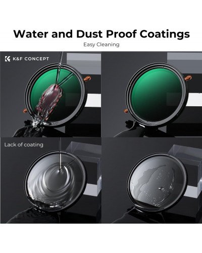 K&F Concept Nano-D Variable ND2-32 & CPL MC Filter 82mm