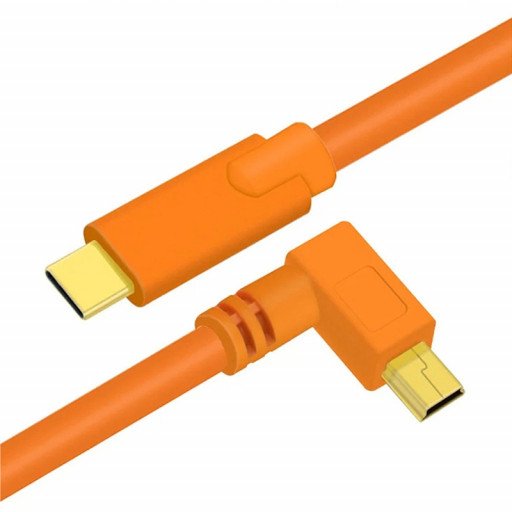 USB-C to Mini B 5 Pin High Speed Tethering Cable 5M