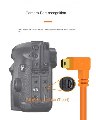 USB-C to Mini B 5 Pin High Speed Tethering Cable 5M