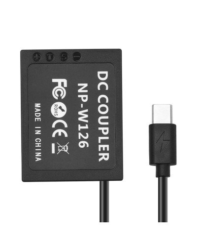 USB-C to NP-W126 Dummy Battery Cable