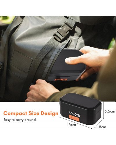 Wireless Microphone Charging Case 3-Slot 4200mAh USB-C PD Battery Quick Charge Charger for RODE Wireless GO I/GO II