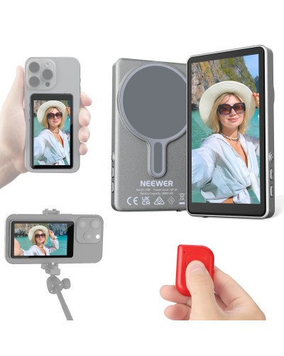 NEEWER BASICS F4B 4" Magnetic Phone Vlog Selfie Monitor Screen