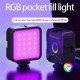 W70 RGB 7W 1200mAh LED Fill Light Portable Adjustable Light