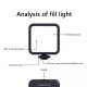 W70 RGB 7W 1200mAh LED Fill Light Portable Adjustable Light