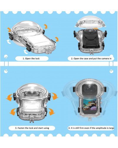 Invisible Dive Case for Insta360 X5