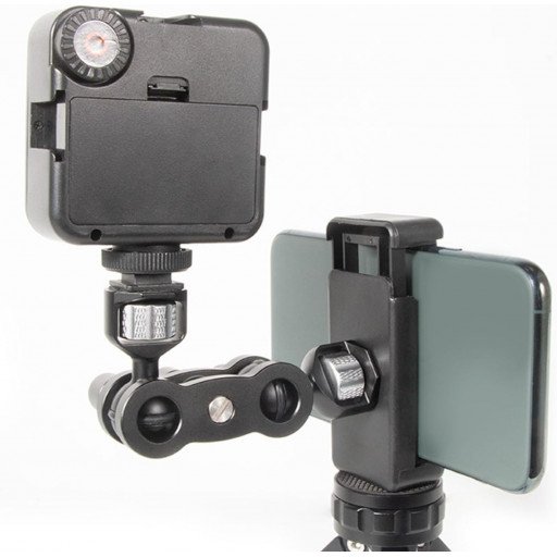 Aluminum Alloy Ball Head Bracket with 1/4" Screw Mount Arm Holder