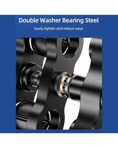 Aluminum Alloy Ball Head Bracket with 1/4" Screw Mount Arm Holder