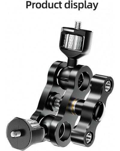 Aluminum Alloy Ball Head Bracket with 1/4" Screw Mount Arm Holder