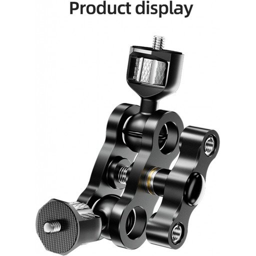 Aluminum Alloy Ball Head Bracket with 1/4" Screw Mount Arm Holder