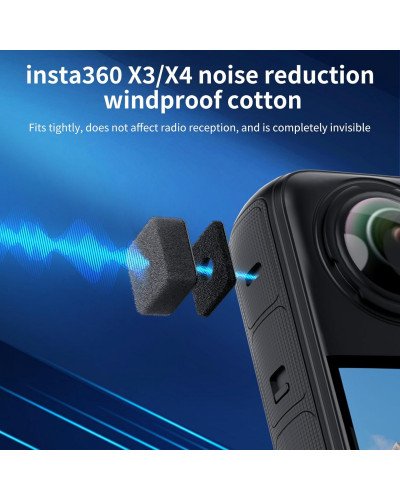 VRIG Mic Wind Muff for Insta360 X5/X4/X3
