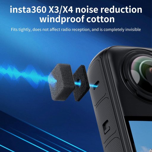 VRIG Mic Wind Muff for Insta360 X5/X4/X3