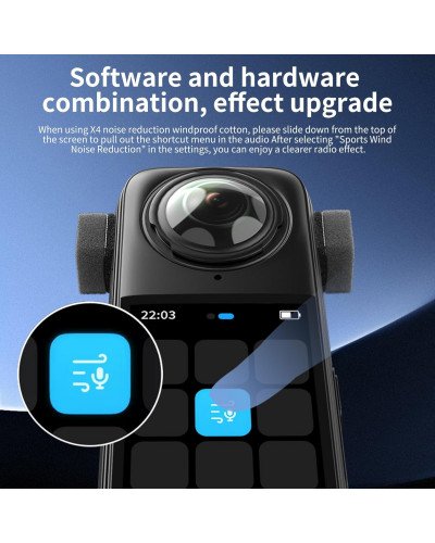 VRIG Mic Wind Muff for Insta360 X5/X4/X3