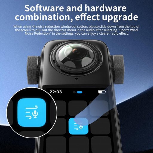 VRIG Mic Wind Muff for Insta360 X5/X4/X3