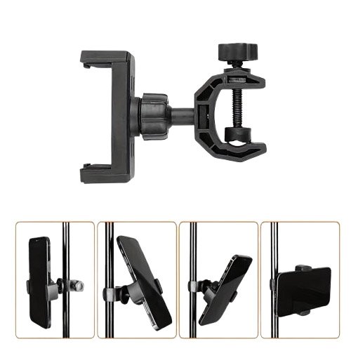 Universal 360° Rotating Microphone Stand Adjustable Phone Holder