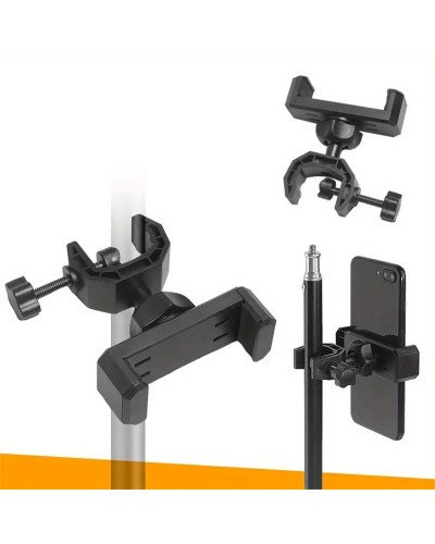Universal 360° Rotating Microphone Stand Adjustable Phone Holder Universal 360° Rotating Microphone Stand Adjustable Phone Holder