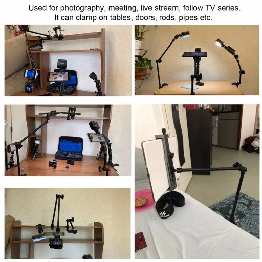 Aluminum Alloy Camera Arm Super Clamp 20inch Arm And Clamp