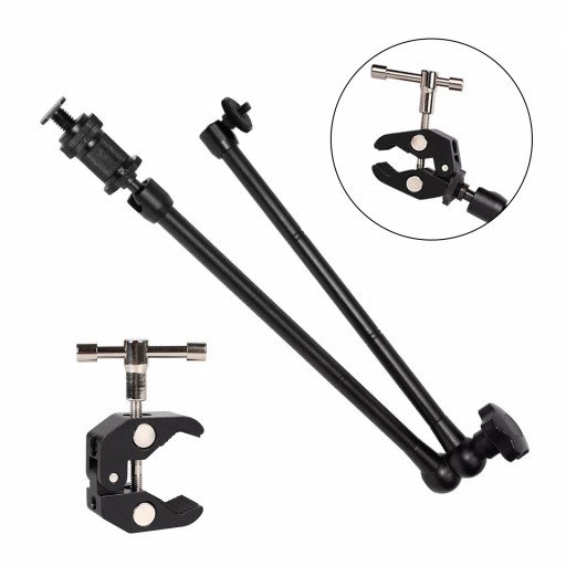 Aluminum Alloy Camera Arm Super Clamp 20inch Arm And Clamp