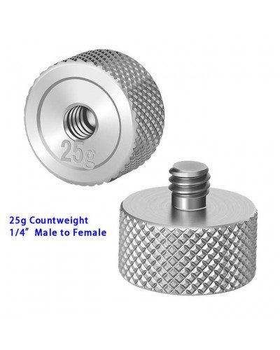 Gimbal Counterweight 25g Set for Ronin S Balance Clump Weight 25g with 1/4" inch Screw Hole