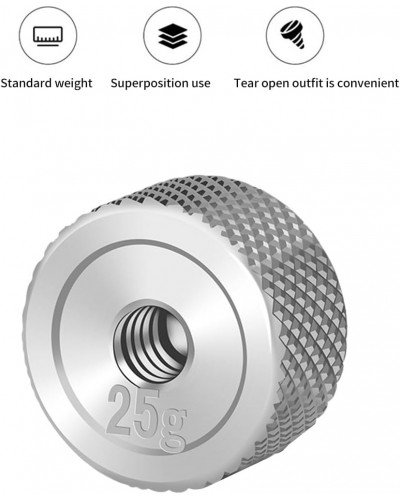 Gimbal Counterweight 25g Set for Ronin S Balance Clump Weight 25g with 1/4" inch Screw Hole