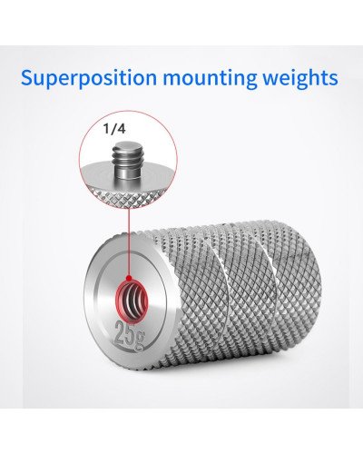 Gimbal Counterweight 25g Set for Ronin S Balance Clump Weight 25g with 1/4" inch Screw Hole