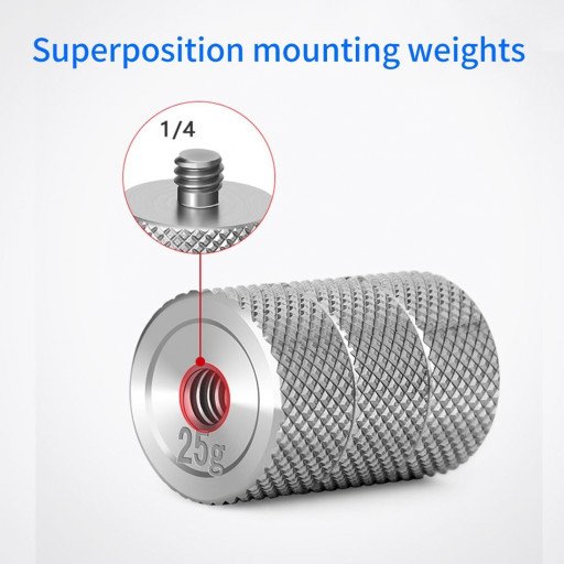 Gimbal Counterweight 25g Set for Ronin S Balance Clump Weight 25g with 1/4" inch Screw Hole